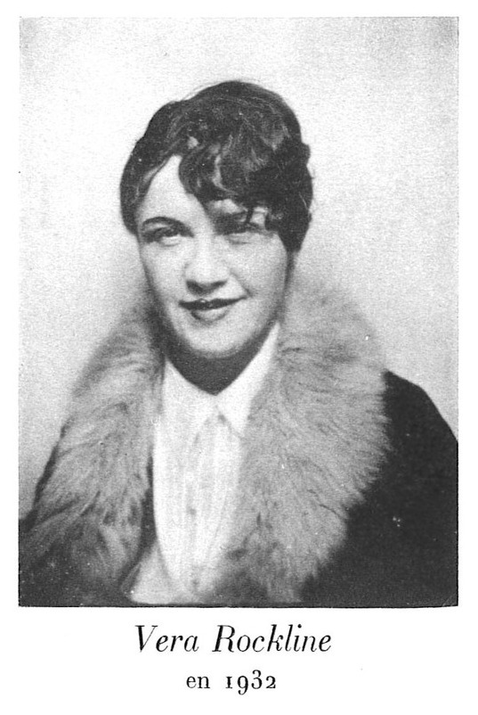Vera Rockline en 1932 (photographie)