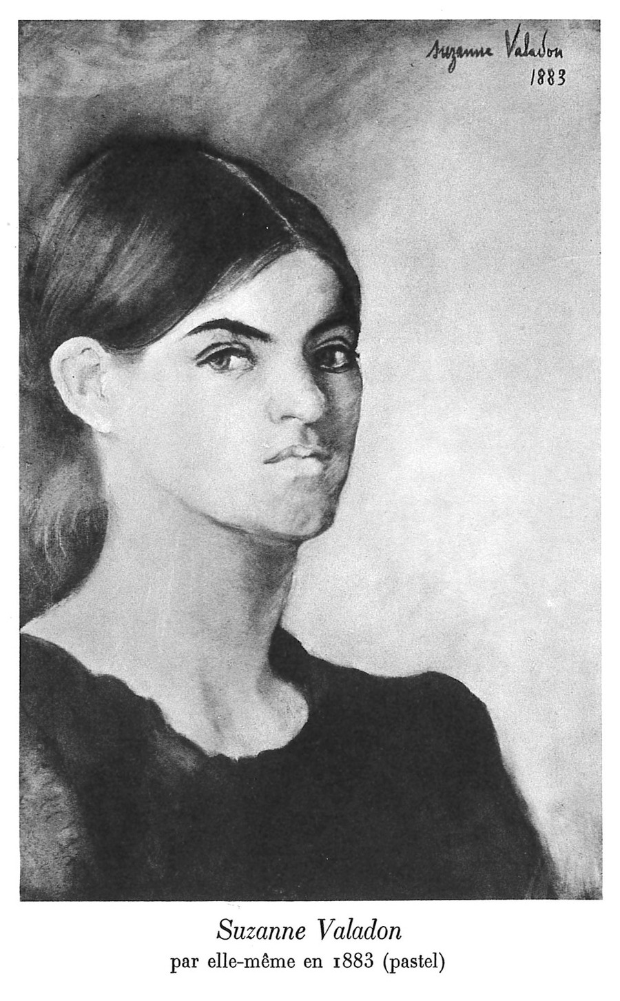 Suzanne Valadon par elle-même en 1883, pastel