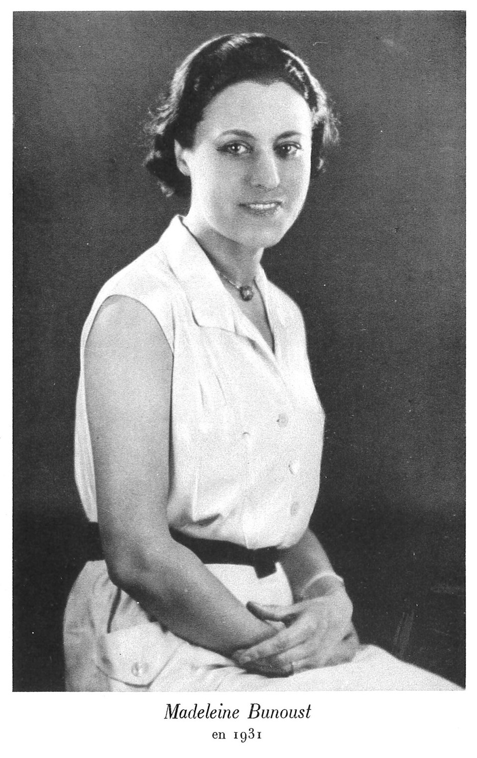 Madeline Bunoust en 1932 (photographie)
